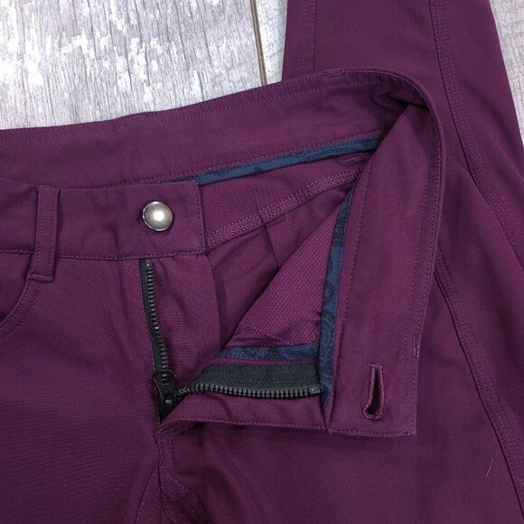 Lululemon Womens Urbanite Pants Size 4 Plum Purple Lightweight Commute Trouser - Picture 6 of 9